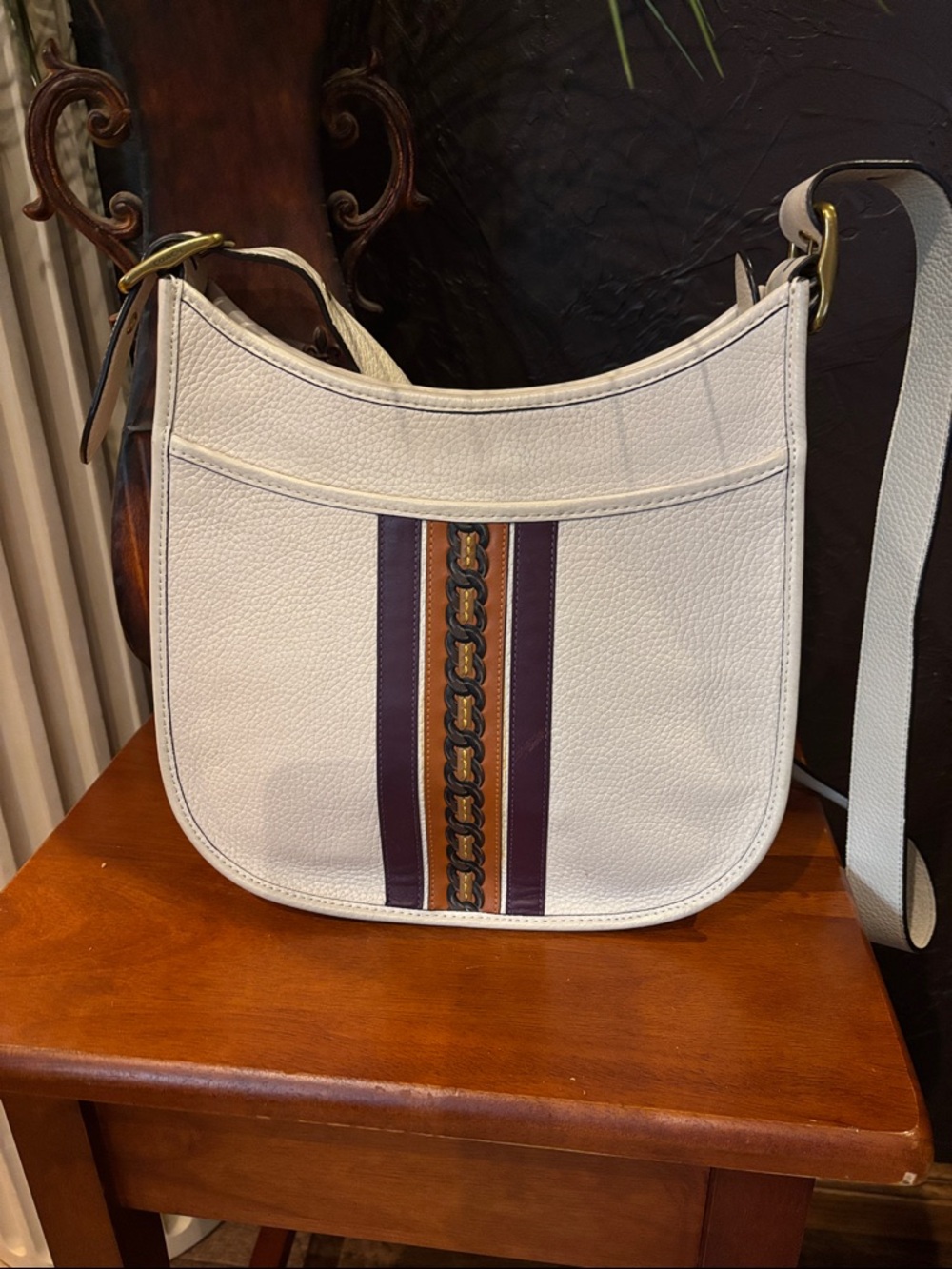 Coach Emery Crossbody with Varsity Stripe